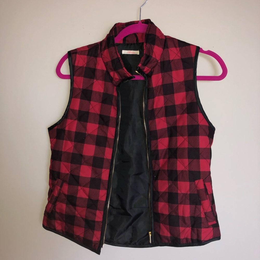 plaid vest